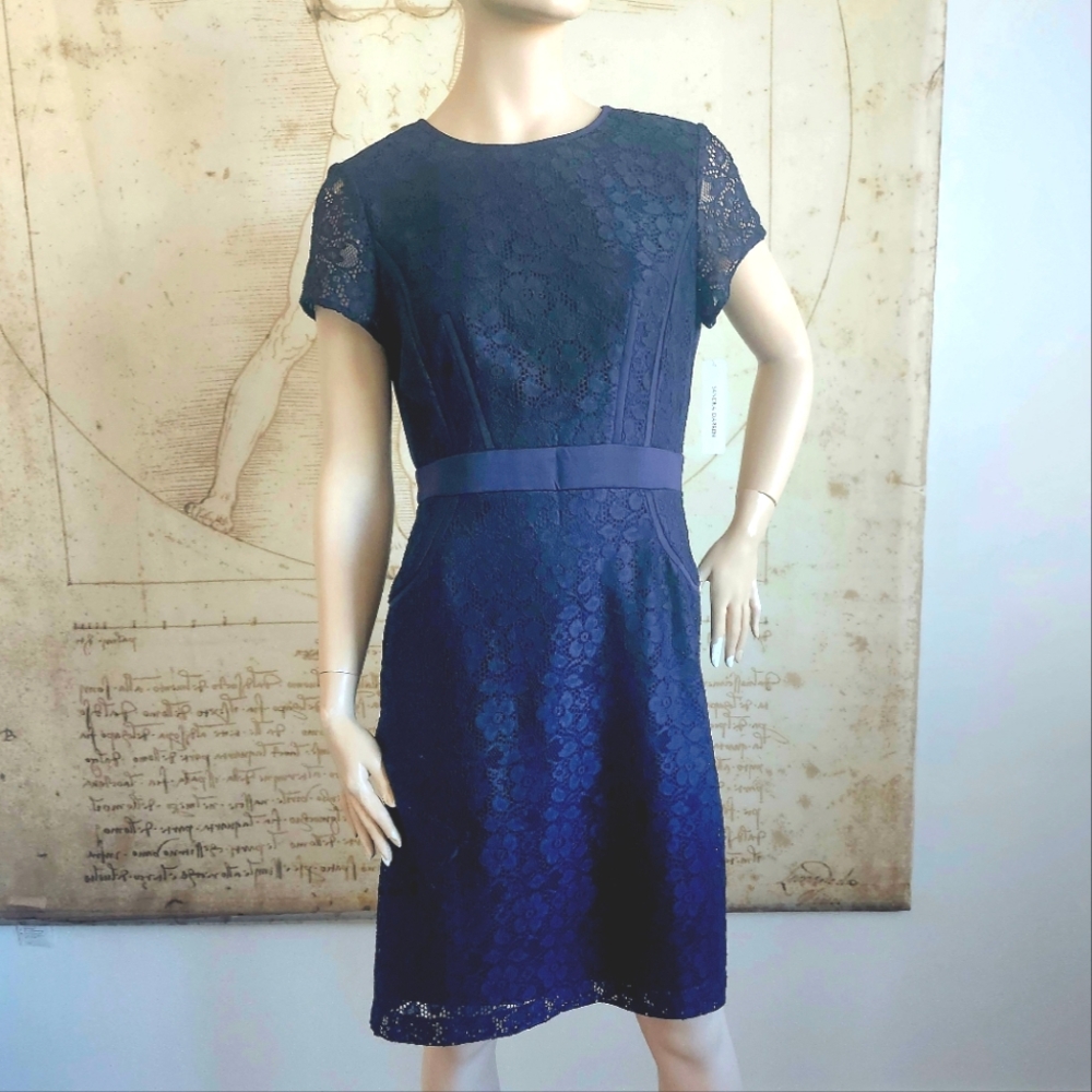 NEW W TAGS Perfect Navy Lace Dress